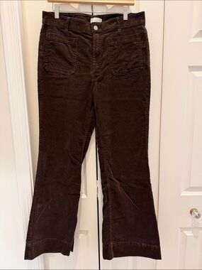 H&M Dark Brown Corduroy Boot Cut Pants